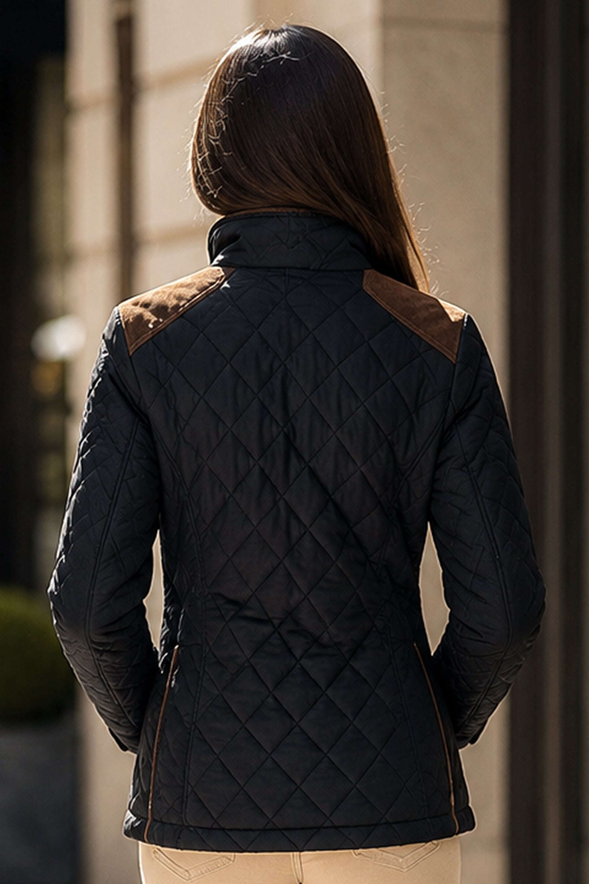 Quilted Equestrian Style Jacket