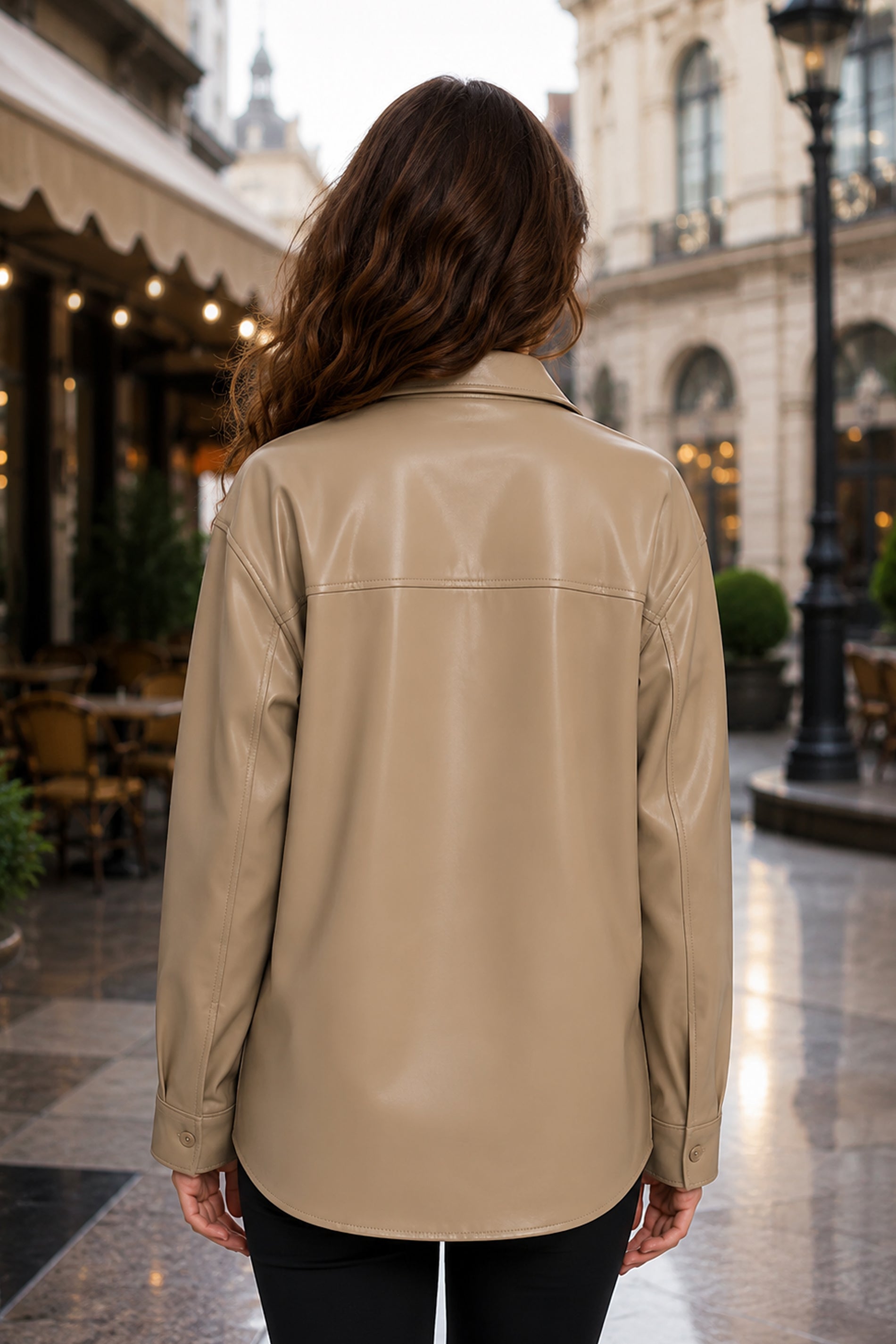 Bomber Jacket for Women Brown