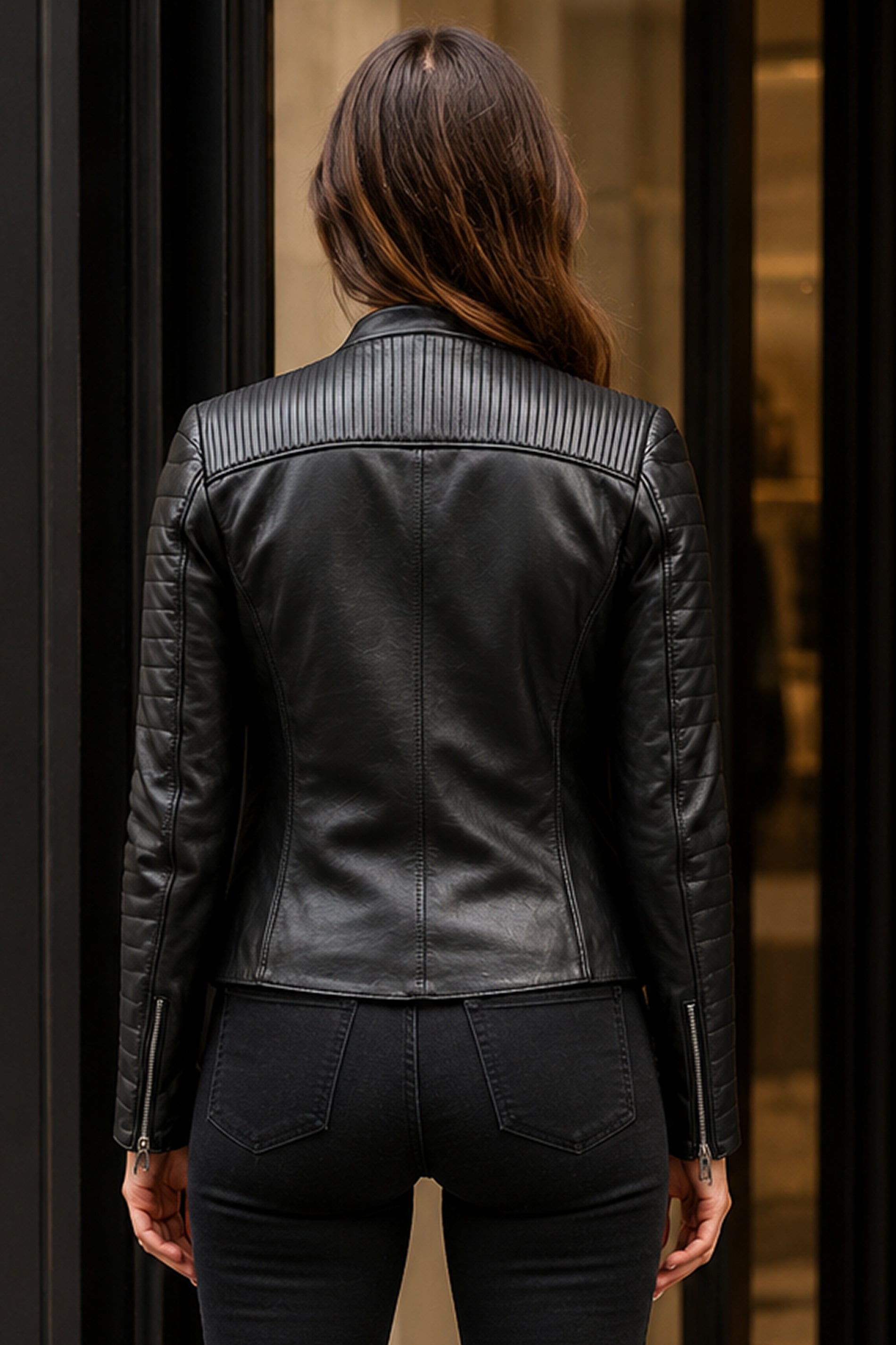 Soft and Stylish Bikers Black Leather Jacket