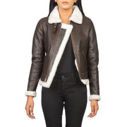 Brown Bomber Leather Jacket