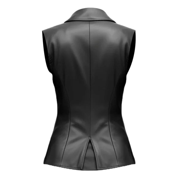 Black Leather Vest