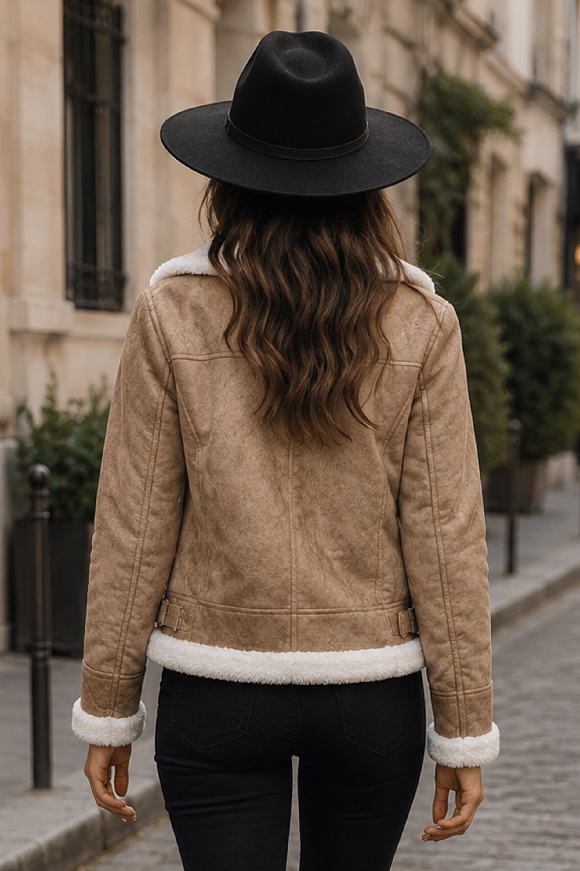 Distressed Brown Bomber Leather Jacket