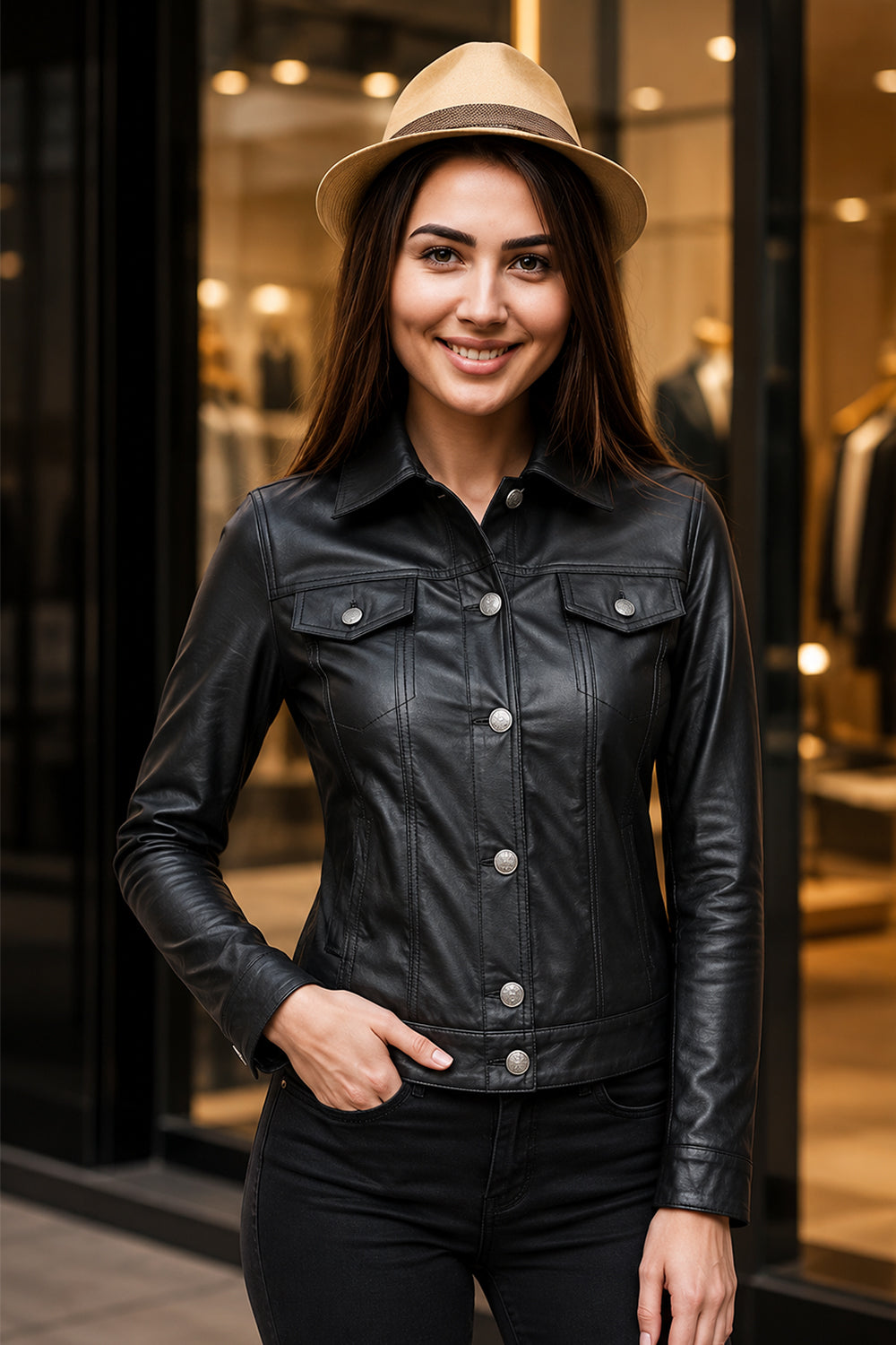 Women’s Lambskin Leather Jacket