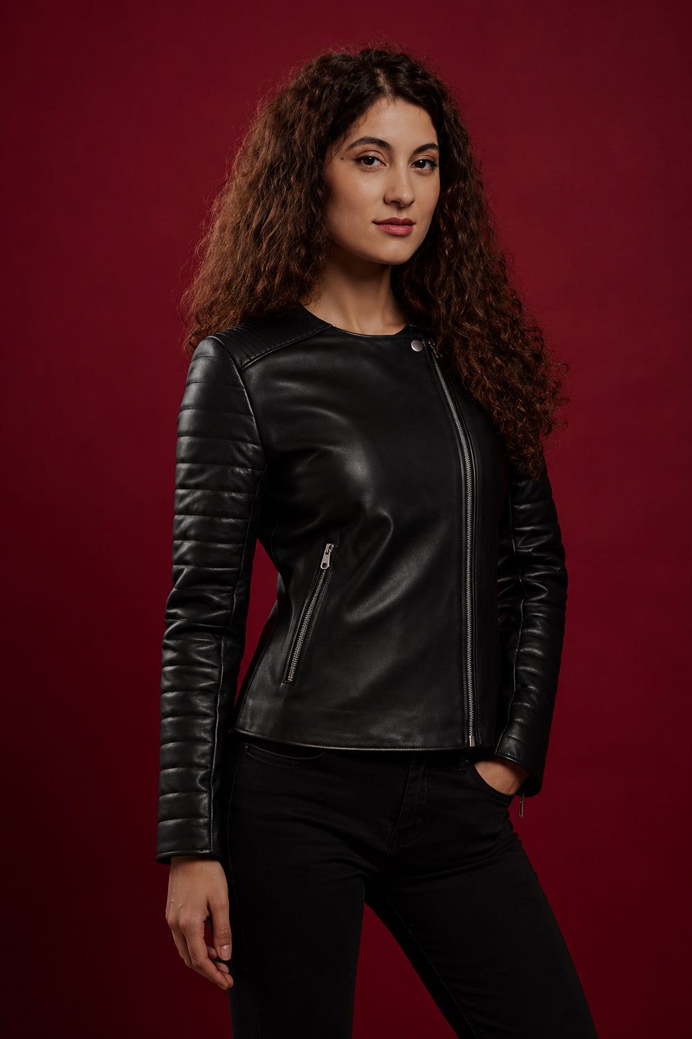 Soft and Stylish Bikers Black Leather Jacket