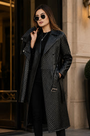 Leather Coat For Women Black