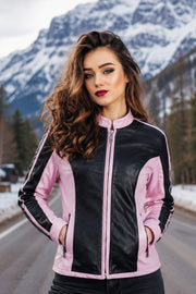 Leather Coat For Women Pink