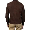 Blain Mocha Suede Bomber Jacket