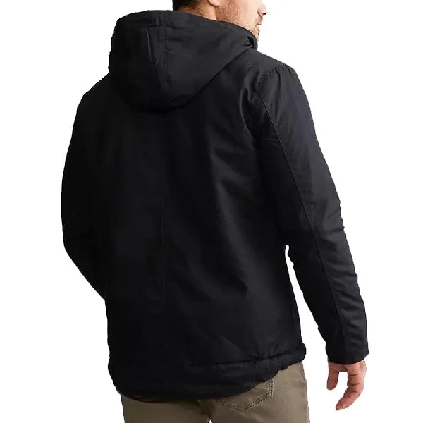 Black Puffer Hoodie Jacket