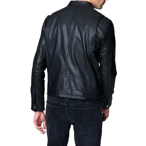 Black Biker Leather Jacket