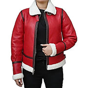 Bomber Jacket for Women Red