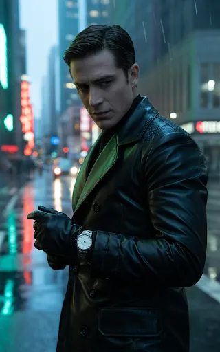 a cool leather Halloween costume idea