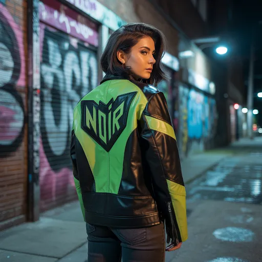 mix textures, colors, patches on jacket