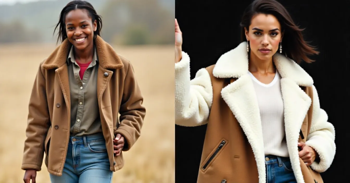 Shearling vs Sheepskin